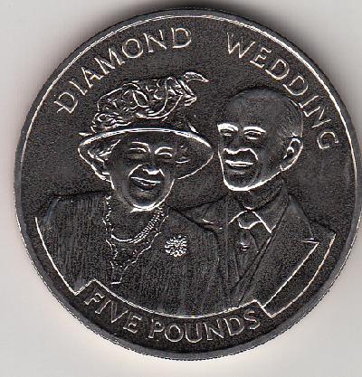 Beschrijving: 5 Pond DIAMOND WEDDING PORTRAIT